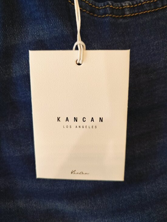 Kancan High Rise Skinny Jeans Size 9/28 Stretch Blue Denim Super Skinny Fit * - Picture 7 of 11